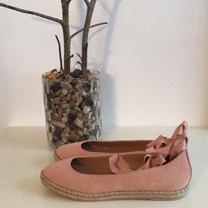 Bettye pink suede espadrilles